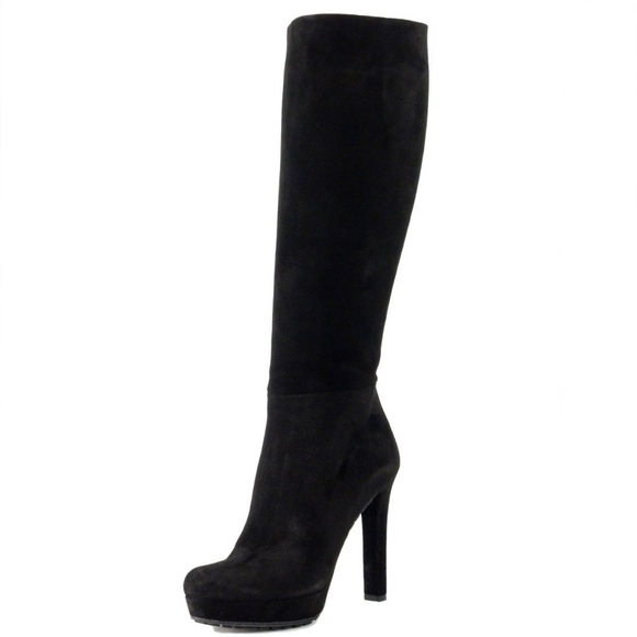 Gucci Shoes - GUCCI Anouk Black Suede Platform High Heel Boots